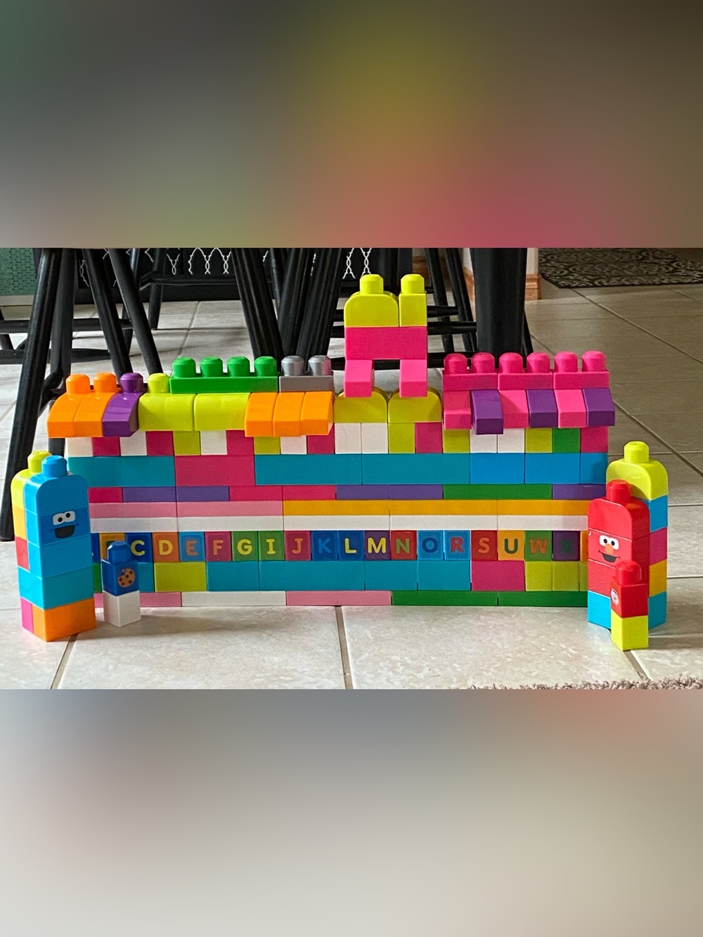 Mega Bloks Sesame Street Alphabet Building Set Lot